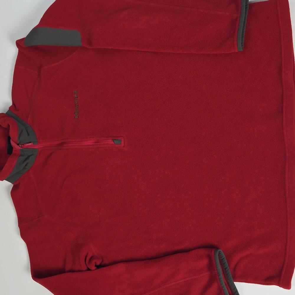 Marmot Polartec Fleece Men's 1/4 Zip Red Fleece
